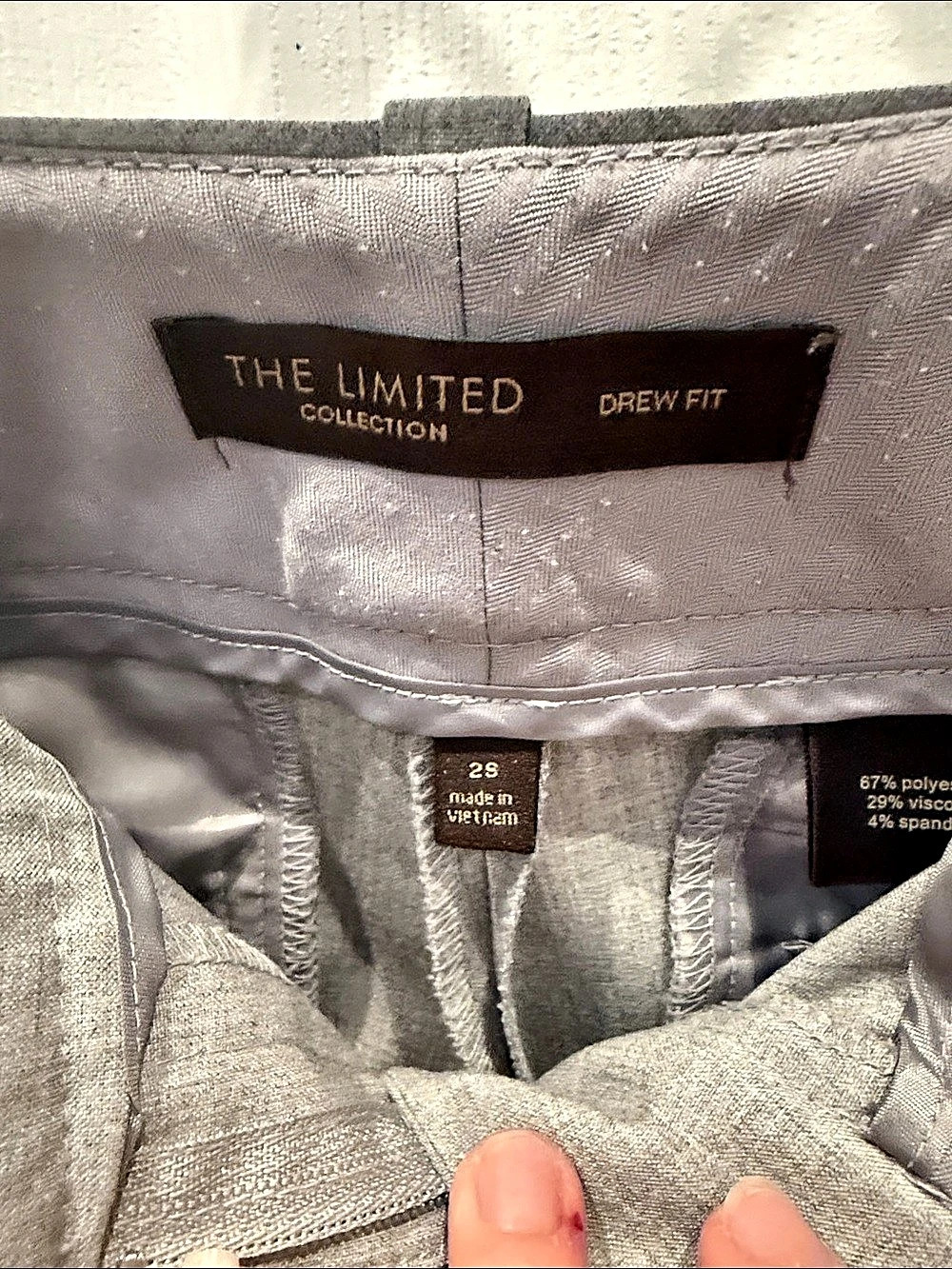 The Limited Drew Fit Dress Pants Gray Size 2 Short - Picture 4 of 4